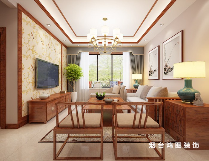 鴻圖裝飾—天頤酈城新中式風(fēng)格禪意空間